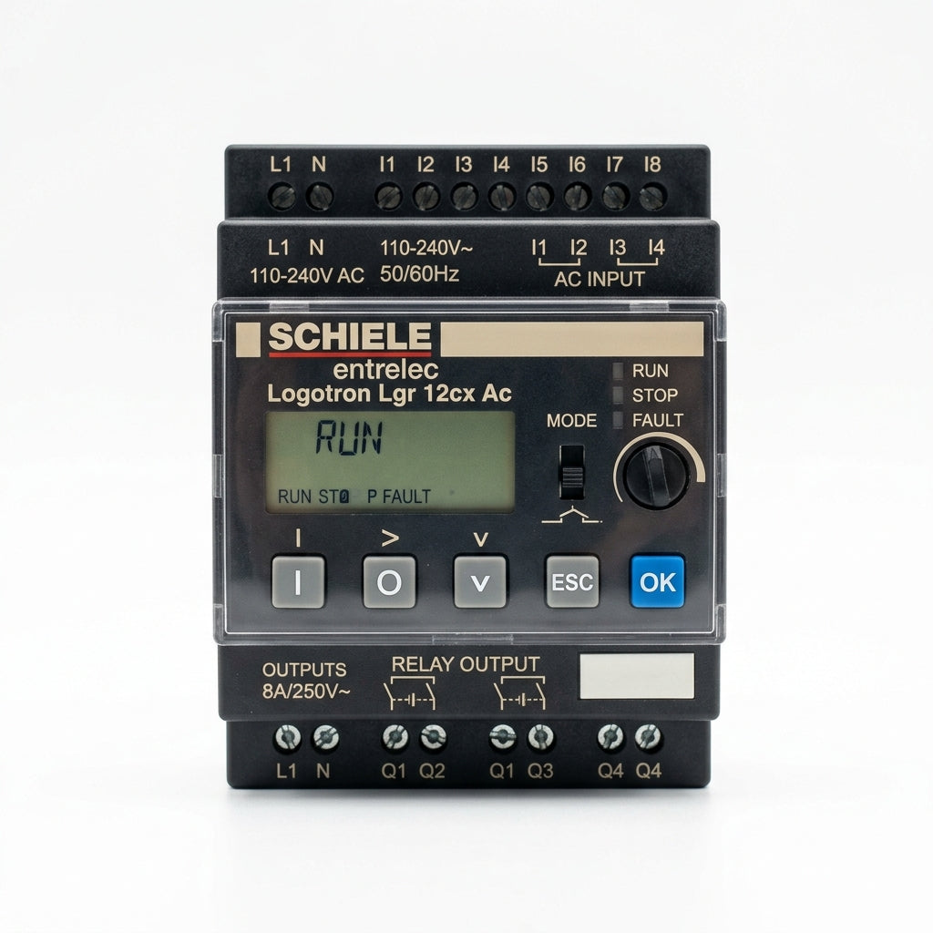 Schiele Entrelec Logotron Lgr 12cx Ac relé lógico programable