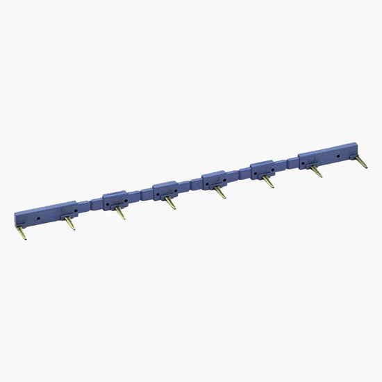 Puente de 8 terminales color azul 10A 250V para usarse con S97/4C/95