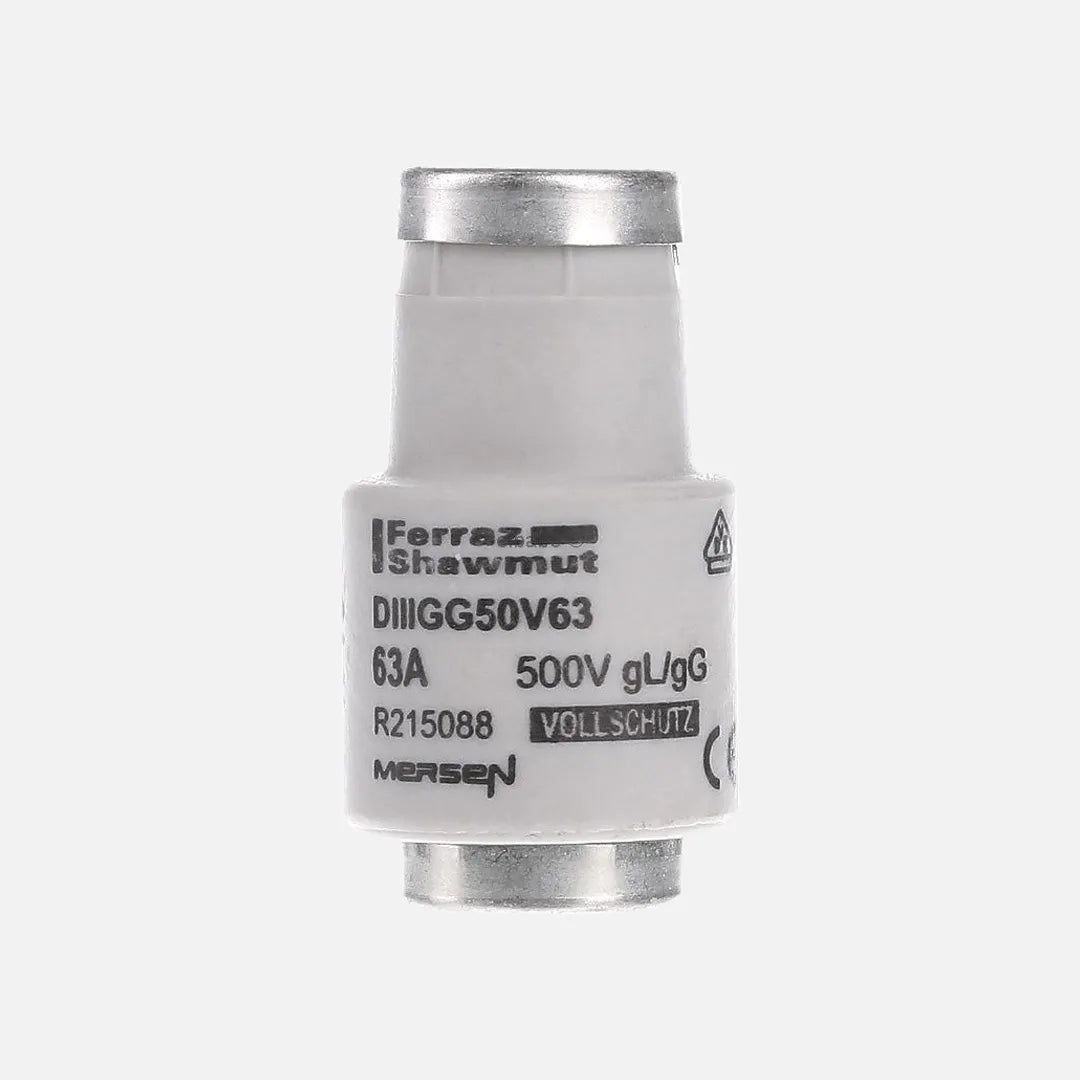 Fusible de acción rápida tipo D Clase gG cuerpo cerámico 63A 500-690V 50kA