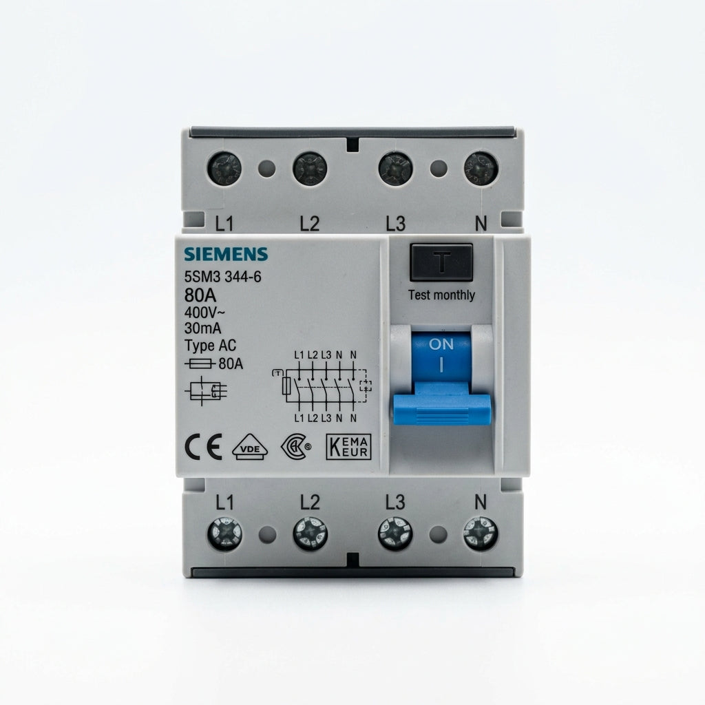 SIEMENS 5SM3344 6 INTERRUPTOR DIFERENCIAL