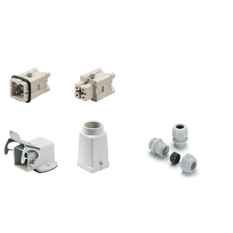 HDC-KIT-HA 03.404 KIT RockStar Salida superior 3P+PE 16A 400V Grupo1 Base acodad