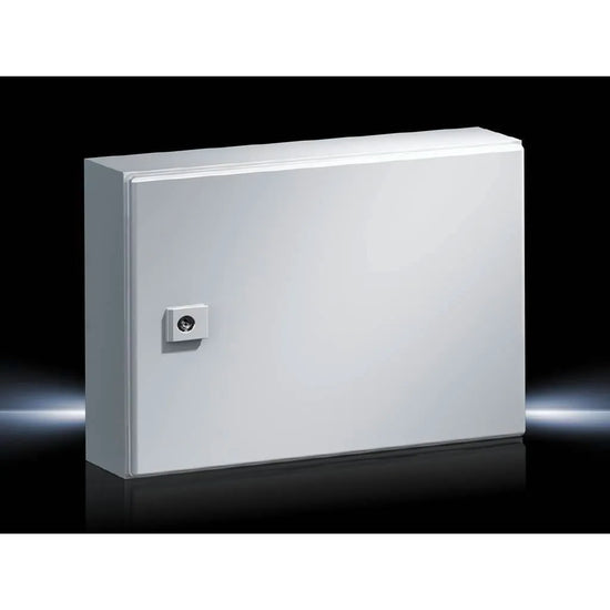 AE Gabinete mural de chapa de acero 1P 300Hx380Wx155Dmm RAL7035 IP66 NEMA 4