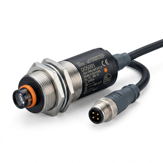 Ifm Efector Fiber Optic Amplifier Oo5001 00f-fpkg/m12/kl4 Oo