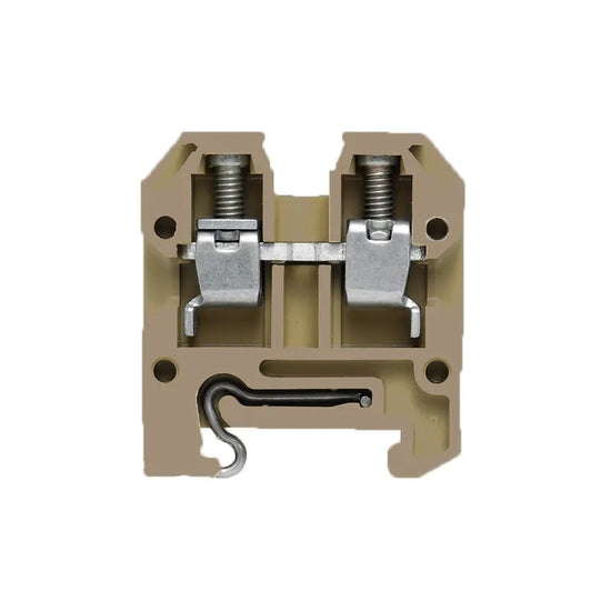 AKZ 4 WEMID Clema de paso Montaje TS15 4mm² 24-12AWG 32A 400VCA Beige