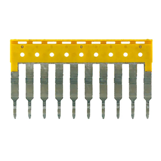 ZQV 2.5/10 Puente enchufable amarillo de 10 polos para WDU/ZDU/ZDK… de 2.5 mm²