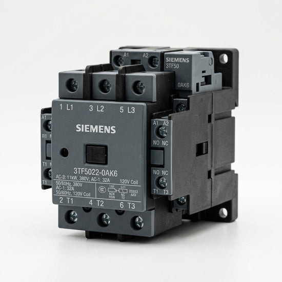SIEMENS 3TF5022-0AK6 CONTACTOR PARA MOTORES ÉLECTRICOS TRIFÁSICOS (CON DETALLE)