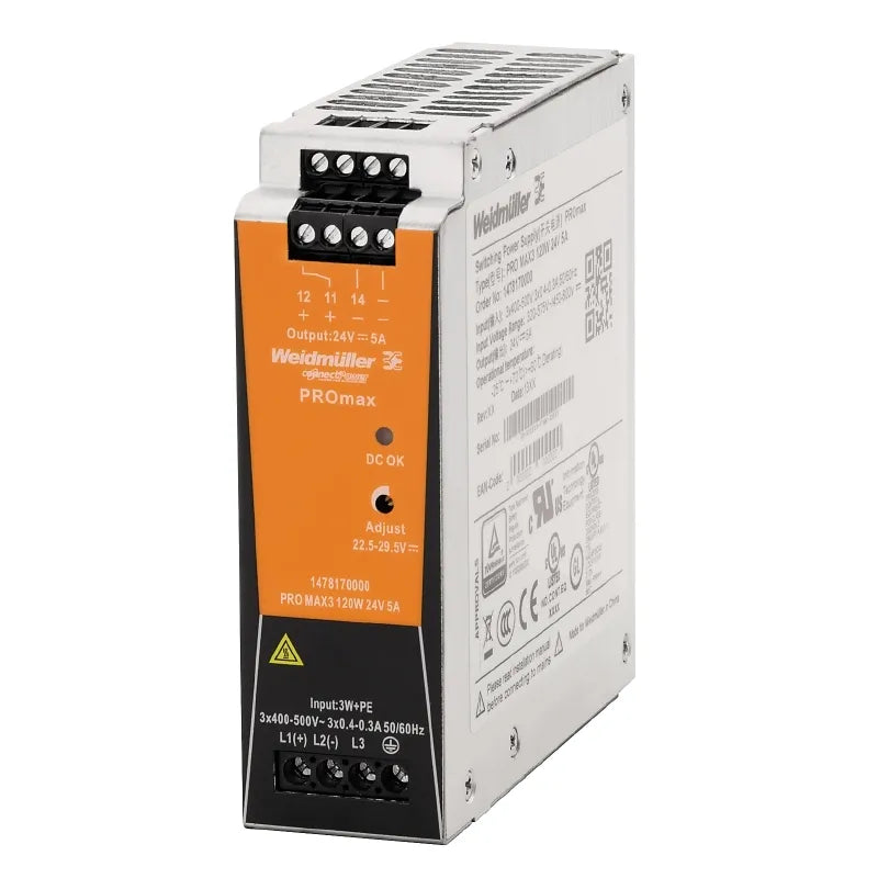 PROmax Fuente de alimentación trifasica 3×400-500VCA Output 120W 24V CD 5A