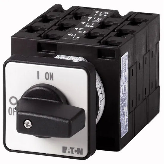 T3-5-15876/E Interruptor CAM estrella-delta reversible M/negra 3P 32A P/empotrar