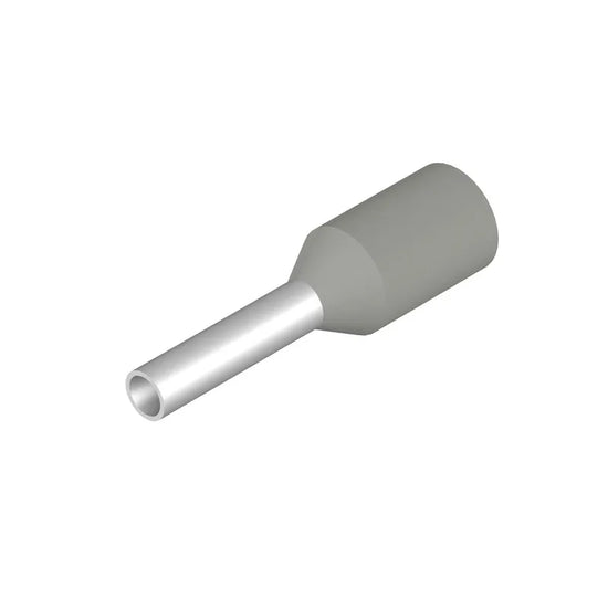 H0,75/12D GR Terminal tipo ferrul aislado 12L 0.75mm² 18AWG DIN Gris 500PZ