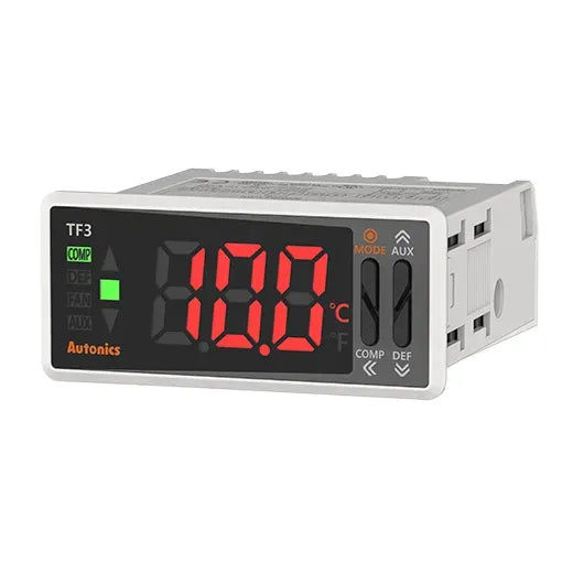 TF31-34A Control de temperatura PID Salida SSR+Relé 100-240VCA 72x36mm IP65