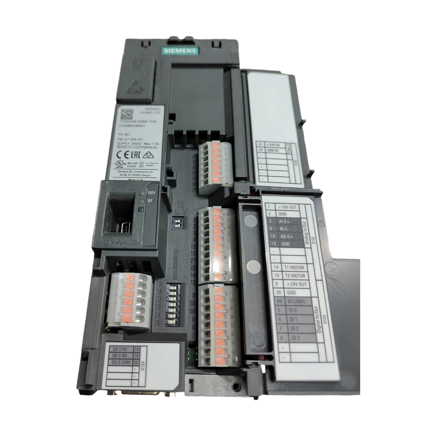 Siemens 6SL3244-0BB00-1PA1 unidad de control sinamics