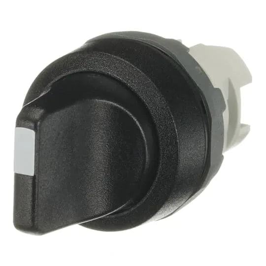 M2SS1-10B Cabezal de selector de 2 posiciones mantenido No iluminado Negro