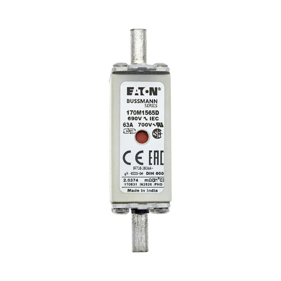 FUSIBLE RAPIDO CUADRADO 000 gR 63A 690V (IEC) 200kA