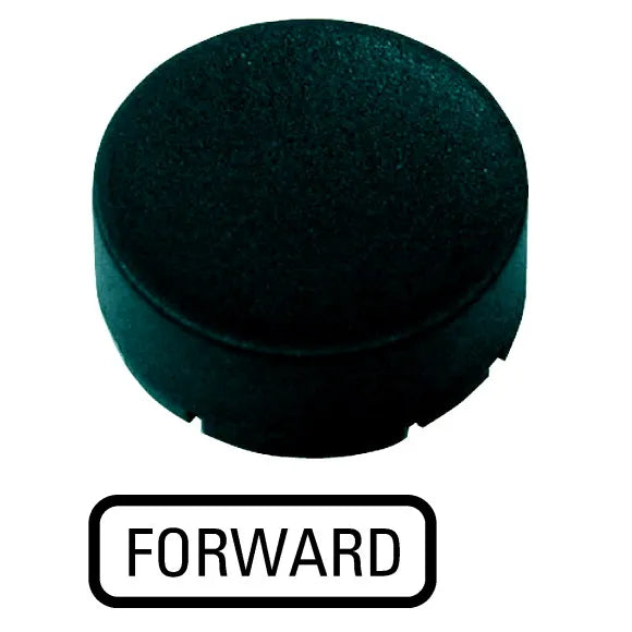 M22-XDH-S-GB15 RMQ-Titan Placa para Botón Diseño-Saliente color Negro -FORWARD-