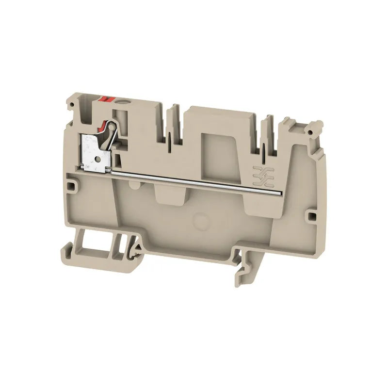 AAP21 4 LI RD Clema de distribución 1X1 4mm² 26-10AWG 32A 250VCA Beige