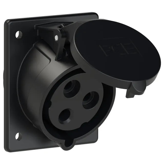 5304 Base empotrar 2P+T 7H 32A 500V IP44 Negro