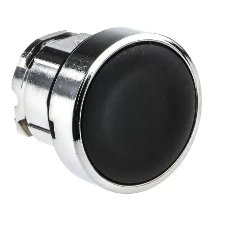 BOTON PULSADOR RASANTE NEGRO 22mm TD2