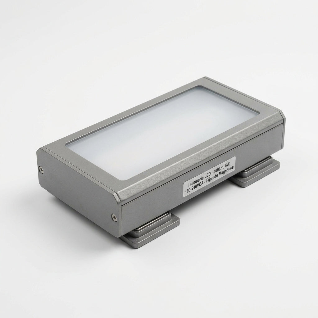Luminaria LED 400Lm 5W 100-240VCA Fijación Magnética 1 pieza