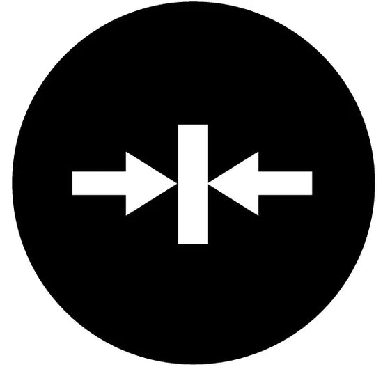 M22-XD-S-X14 RMQ-Titan Placa para Botón D-Plano Negro Símbolo -CLAMP-