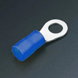 Terminal tipo ojillo aislada 1.5-2.5mm² 16-14AWG M3 1/8″ 100pz Azul