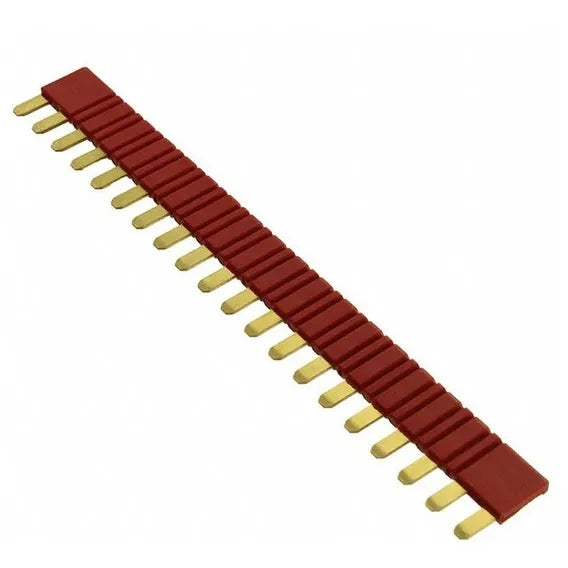 Puente de 20 terminales color rojo 6A 250V para usarse con S38.21/51…, S93