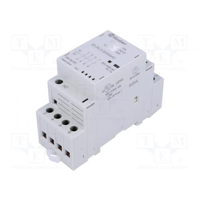 Contactor modular 24VCA/CD 2NA+2NC AgSn02 25A 250/440VCA IP20