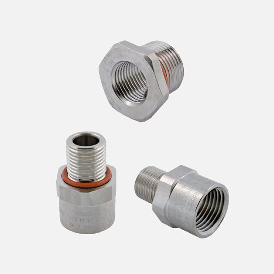ADAPS M20-NPT1/2-W Adaptador recto M20 para NPT 1/2″ Acero inoxidable 1.4404