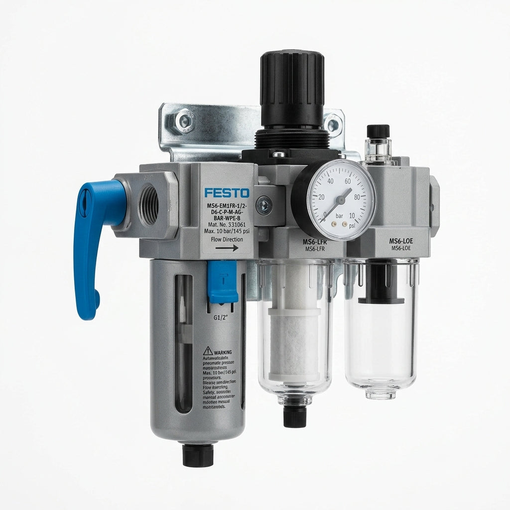 FESTO MS6-EM1FR-1/2-D6-C-P-M-AG-BAR-WPE-B