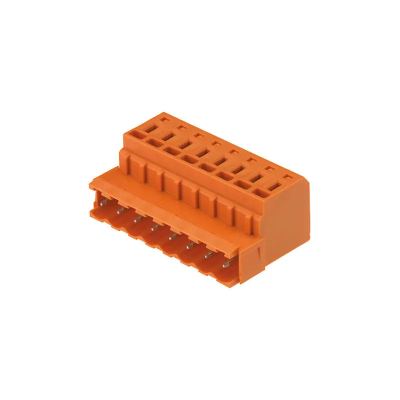 SLZF 5.08/04/180B SN OR BX Conector macho para PCB 4P Paso 5.08mm 180° Naranja