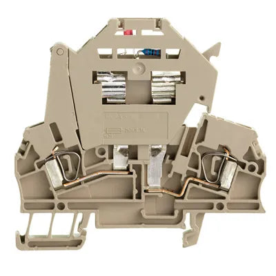 ZSI 2.5/LD 60-150 DC/AC Clema portafusible europeo c/LED 2.5mm² 6.3A Beige