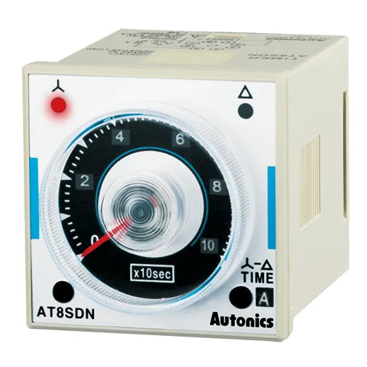AT8SDN Timer octal Estrella-Delta 48Wx48H 0.05-100s 100-240VCA/24-240VCD 1NA+1NA