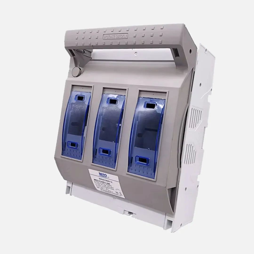 Portafusible con seccionador 3 Polos DIN 00/000 160A 800VAC 120kA Montaje plati