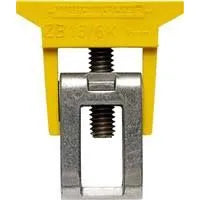 ZB 16/6K GN/GE Brida aislada verde/amarillo 14-6AWG para barras de 10x3mm, 10x5m