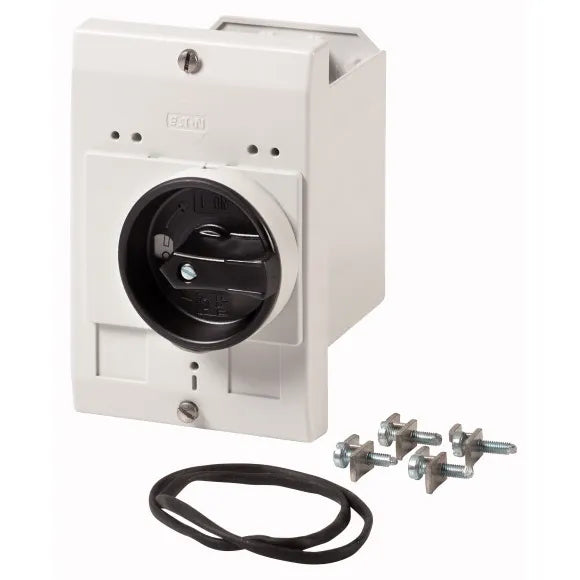 E-PKZ0-G Caja con maneta negra para PKZM0 montaje empotrar IP55.