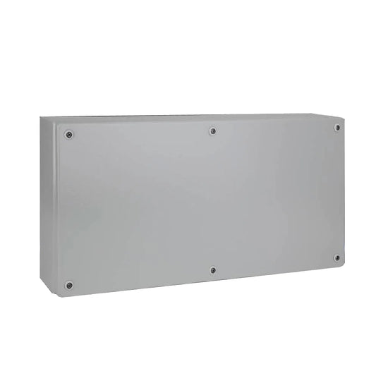 KL Caja de bornes de chapa de acero 300Hx600Wx120Dmm IP66 RAL7035 Sin placa.Mont