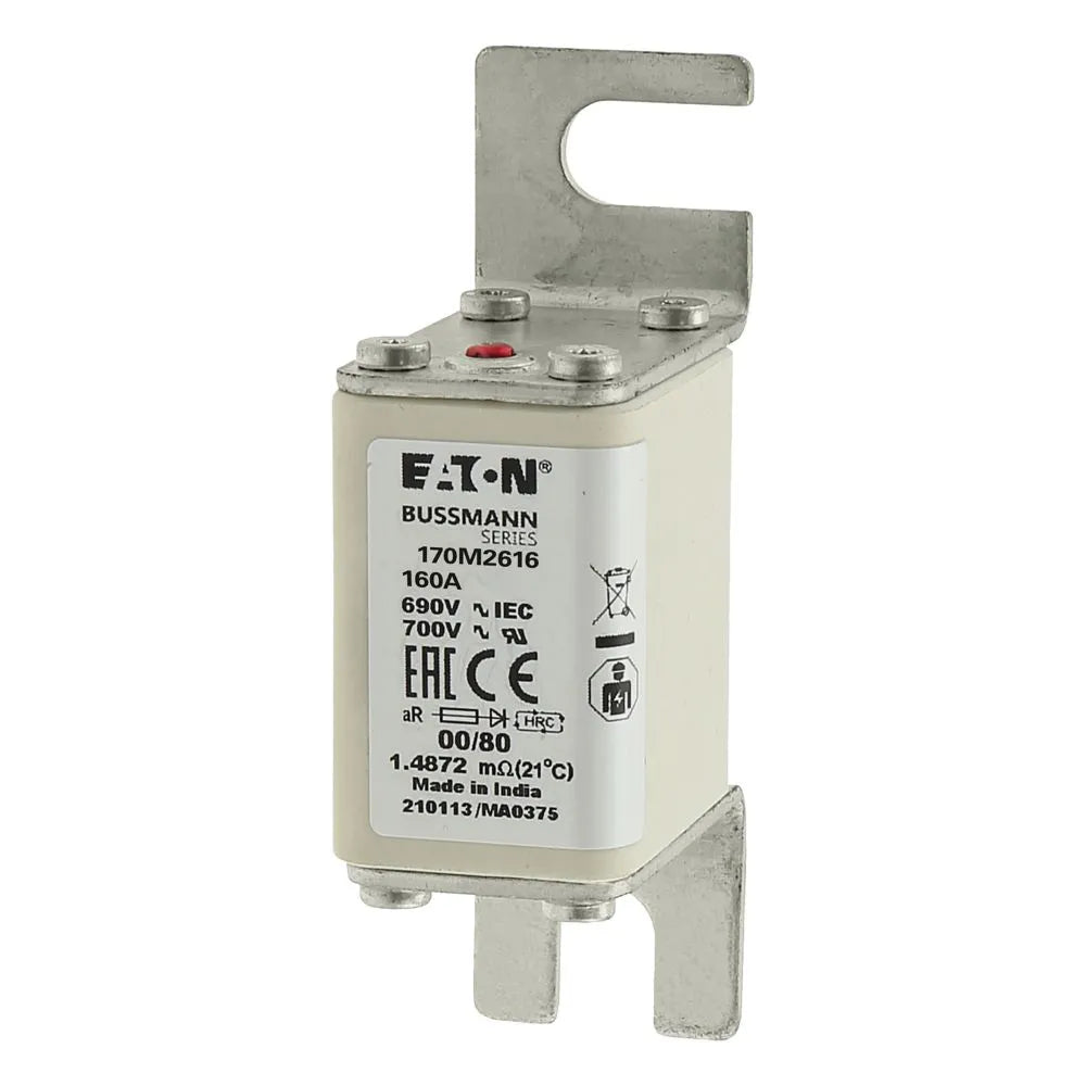 Fusible cuadrado de acción rápida Clase aR 160A 200kAIC 690V(EIC) DIN 43 620