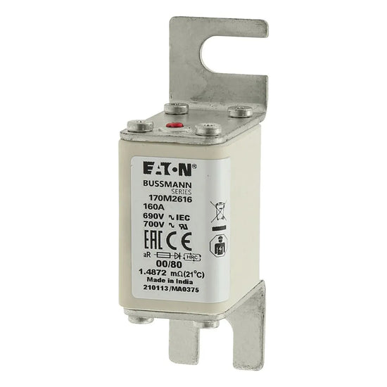 Fusible cuadrado de acción rápida Clase aR 160A 200kAIC 690V(EIC) DIN 43 620
