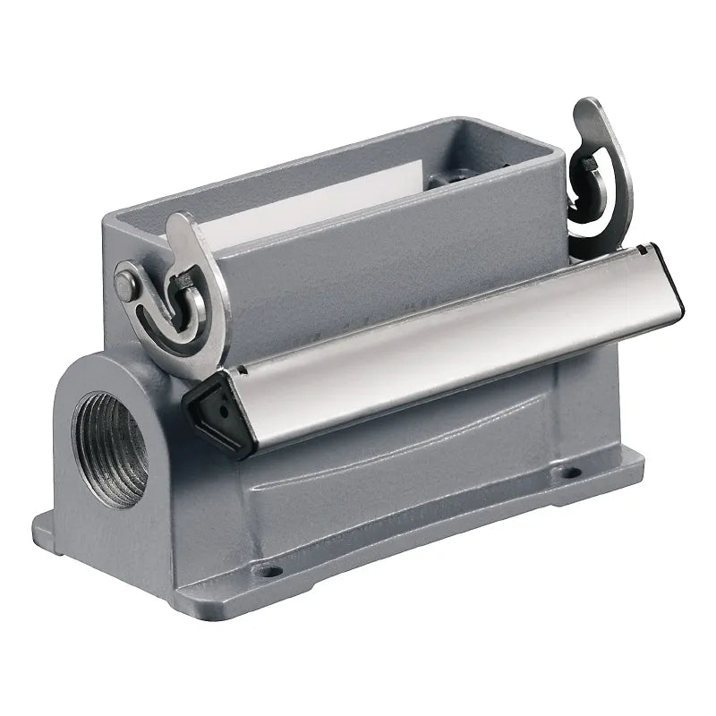 HDC 16A SLU 2M25G Base cerrada para insertos 16P 1Gancho Grupo 5 2xM25 IP65