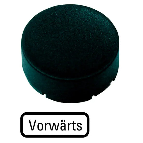 M22-XDH-S-D15 RMQ-Titan Placa para Botón Diseño-Saliente color Negro -VORWÄRTS-