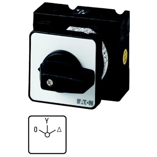 T3-4-8410/E Interruptor CAM estrella-delta M/negra 3P 32A P/empotrar IP65