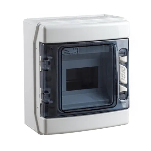 12917 Ecology Caja de distribución Sobreponer 6M 231Hx202Wx113Dmm IP65 V/Transp