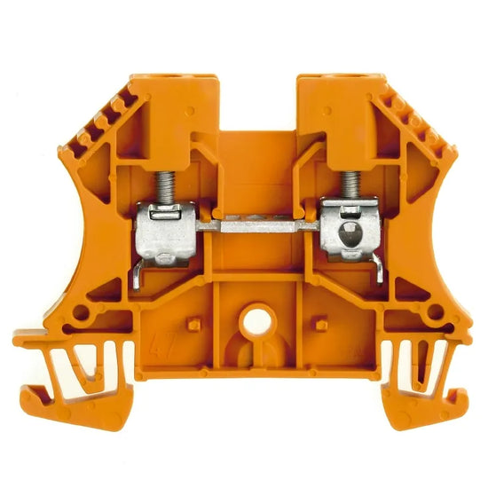 WDU 4 OR Clema de paso en color naranja 4mm² 26-10AWG 32A 800VCA