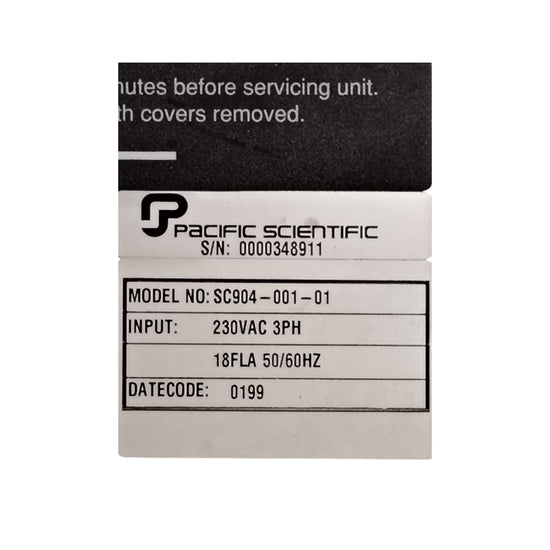 Pacific scientific SC904-001-01 servodrive