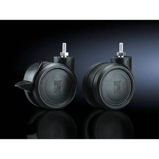 DK Ruedas dobles 125 mm negro 120kg 4 piezas