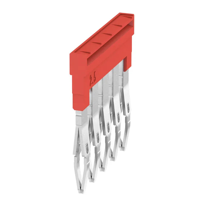 ZQV 2.5N/5 RD Puente enchufable rojo de 5 polos para la Serie-A de 2.5 mm²