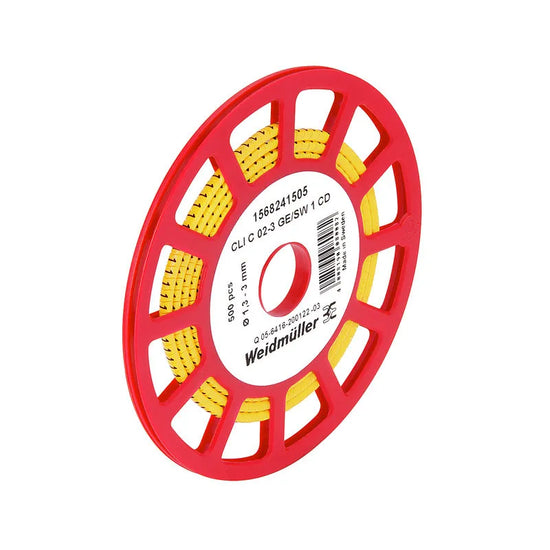 CLI C 02-3 GE/SW 2 CD Señalizador de cable en rollo 24-16AWG -2- Amarillo 500Pz