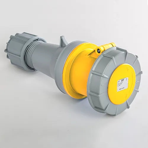 Base aérea 63A 2P+T 120VCA 4h Amarillo IP66-IP67