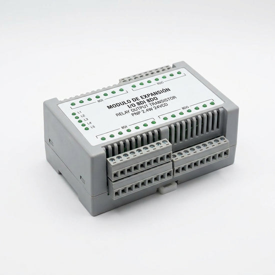MODULO DE EXPANSIÓN I/O 8DI 8DO RELAY OUTPUT TRANSITOR PNP 2.4W 24VCD