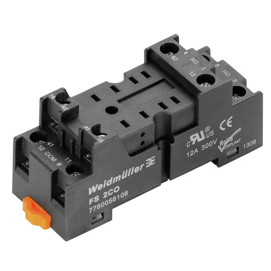 FS 2CO Base para relé DRM EMC de 2CO 2NA2NC 12A 250V