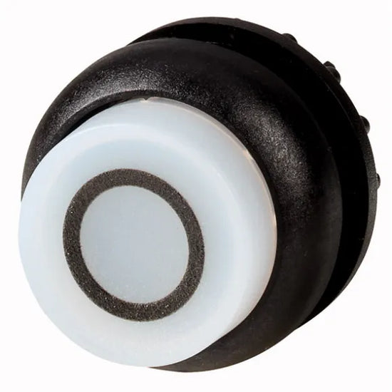 M22S-DLH-W-X0 Botón pulsador ilumin Saliente B/negro 22mm Momentáneo -0- Blanco